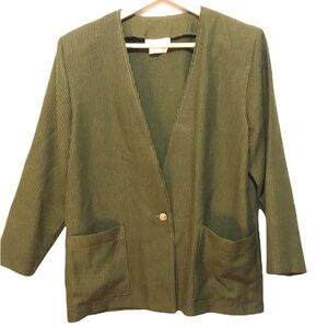 Vintage Olive Green Blazer